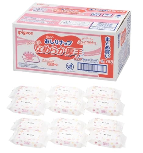 PIGEON (ピジョン) おしりナップ なめらか厚手仕上げ ベビーオイル配合