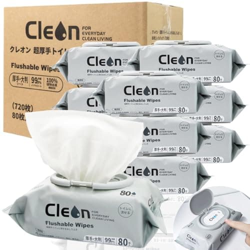 Cleon 超厚手 トイレ流せる おしりふき