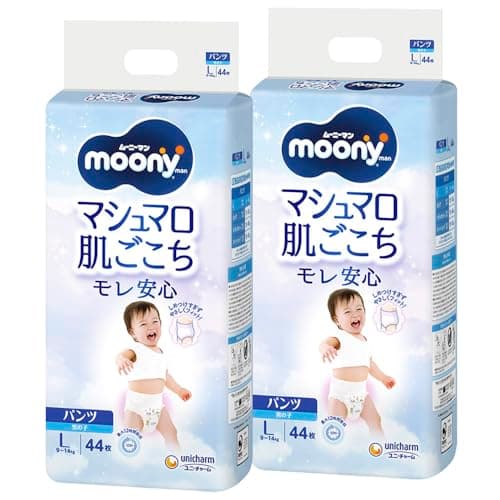 ムーニー マシュマロ肌ごこちモレ安心 テープ L